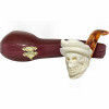 Skull and Snake Hat Meerschaum Pipe