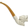 Tiger Smooth Knurl Oom Paul Style Meerschaum Pipe