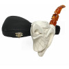 Special Eagle in Backwards Claw Meerschaum Pipe