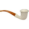 Special Signed Yilmaz Calabash Lattice Meerschaum Pipe