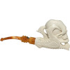 Special Skull in Backwards Claw Meerschaum Pipe