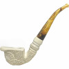 Embossed Floral Freehand Knurl Meerschaum Pipe