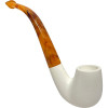 Smooth Oom Paul Style Bent Stem Meerschaum Pipe