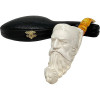 Deluxe Old Man Smoking Lion Pipe Meerschaum Pipe