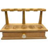 5 Pipe Wooden Tobacco Pipe Rack with Drawer