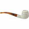 Deluxe 3D Round Lattice Meerschaum Pipe