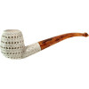 Deluxe 3D Round Lattice Meerschaum Pipe