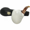 Deluxe Smooth with Designer Lattice Meerschaum Pipe