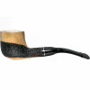 Meerschaum Lined Smooth-Rustic Olive Wood Pipe