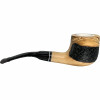 Meerschaum Lined Smooth-Rustic Olive Wood Pipe