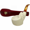 Deluxe Smooth Sea Shell Shank Meerschaum Pipe