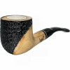 Meerschaum Lined Rustic-Smooth Olive Wood Pipe