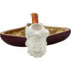 Viking with Pointed Horns Meerschaum Pipe