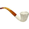 Deluxe Teardrop Lattice Octagon Bowl Meerschaum Pipe
