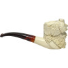 Deluxe Bacchus with Dark Bent Stem Meerschaum Pipe