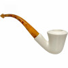 Smooth Dublin Tiger Stem Meerschaum Pipe