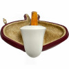 Smooth Dublin Tiger Stem Meerschaum Pipe