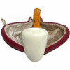 Smooth Rounded Rim Meerschaum Pipe