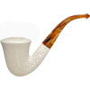 Special Smooth Dublin Lattice Shank Meerschaum Pipe