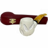 Arasta Signed Lattice Yellow Stem Meerschaum Pipe