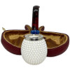 Special Arasta Sterling Silver Golf Ball Meerschaum Pipe