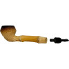 Huntsman Billiard Rustic African Block Meerschaum Pipe Huntsman Billiard Rustic African Block Meerschaum Pipe