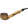 Huntsman Apple Rusticated African Block Meerschaum Pipe