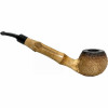 Huntsman Apple Rusticated African Block Meerschaum Pipe