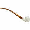 Smooth Bowl Claw Churchwarden Meerschaum Pipe