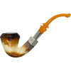 Special Pre-colored Sterling Silver Spigot Meerschaum Pipe