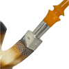 Special Pre-colored Sterling Silver Spigot Meerschaum Pipe