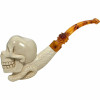 Special Skull with Snake on Neck Meerschaum Pipe