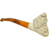 Antiqued Bacchus Slightly Bent Meerschaum Pipe Antiqued Bacchus Slightly Bent Meerschaum Pipe