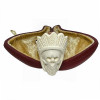 Indian Skull Bent Stem Meerschaum Pipe Indian Skull Bent Stem Meerschaum Pipe