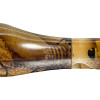 Brown Marble Oval Shank Briar Pipe - Half Bent