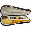 Deluxe Calcined Straight Stem Meerschaum Pipe Set