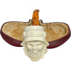 Special Arabian Skull Meerschaum Pipe