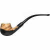 Meerschaum Lined Rustic Bottom Olive Wood Churchwarden Pipe