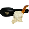 Dragon on Smooth Bowl Meerschaum Pipe