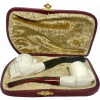 Skull in Claw and Hand Mini Meerschaum Pipe Set