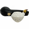 Deluxe Bulldog Lattice Long Shank Meerschaum Pipe