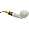 Deluxe Bulldog Lattice Long Shank Meerschaum Pipe