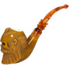 Deluxe Pre-colored Signed Esref Bearded Skull Meerschaum Pipe Deluxe Pre-colored Signed Esref Bearded Skull Meerschaum Pipe