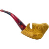 Deluxe Pre-colored Signed Cevik Tree Stump Meerschaum Pipe