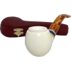 Deluxe Smooth Apple Starburst Meerschaum Pipe