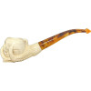 Skull in Claw Antiqued Meerschaum Pipe Skull in Claw Antiqued Meerschaum Pipe