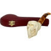 Skull in Claw Antiqued Meerschaum Pipe Skull in Claw Antiqued Meerschaum Pipe