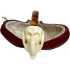 Skull in Claw Antiqued Meerschaum Pipe Skull in Claw Antiqued Meerschaum Pipe