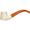 Smooth Hexagon Panel Meerschaum Pipe