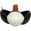 Deluxe Bulldog Smooth & Lattice Meerschaum Pipe